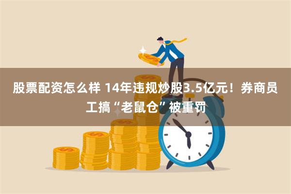股票配资怎么样 14年违规炒股3.5亿元！券商员工搞“老鼠仓”被重罚