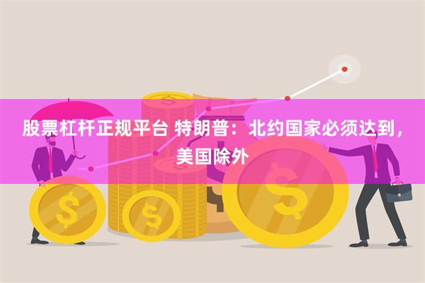 股票杠杆正规平台 特朗普：北约国家必须达到，美国除外